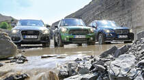 Audi Q3, BMW X1, Mini Countryman, Frontansicht