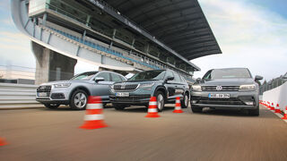 Audi Q5 2.0 TDI Quattro, Skoda Kodiaq 2.0 TDI 4x4, VW Tiguan 2.0 TDI 4Motion