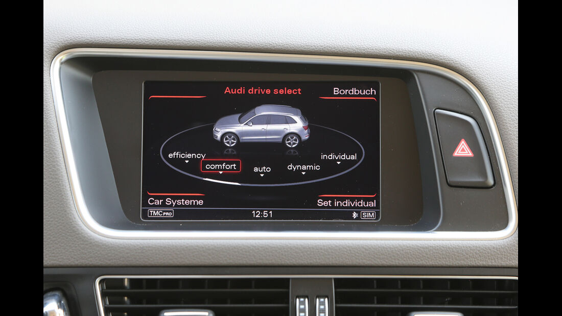Audi Q5 2.0 TFSI Quattro, Bildschirm, Monitor, Anzeige