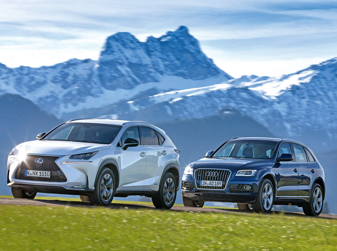 Lexus Nx 300h E Four Und Audi Q5 Im Vergleichstest Hybrid Suv Vs