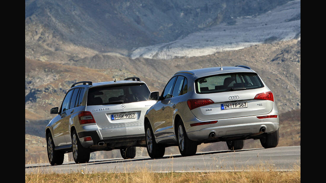 Test Audi Q5 2.0 TFSi Quattro und Mercedes GLK 300 4-Matic | AUTO MOTOR UND  SPORT