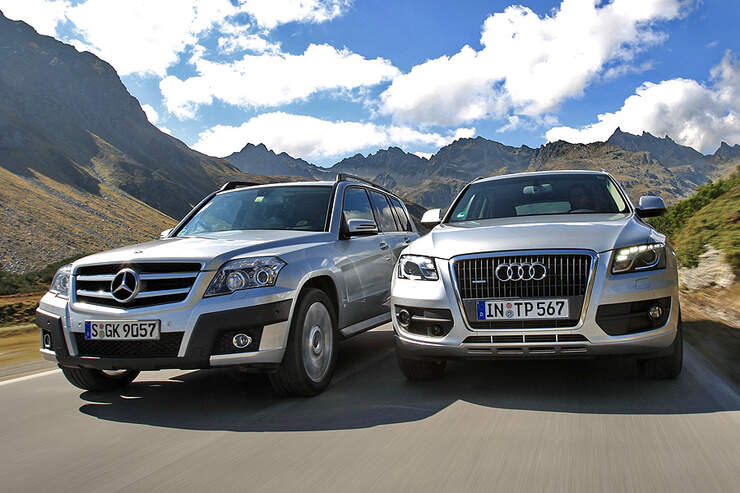 Test Audi Q5 2.0 TFSi Quattro und Mercedes GLK 300 4-Matic (Technische  Daten) - AUTO MOTOR UND SPORT