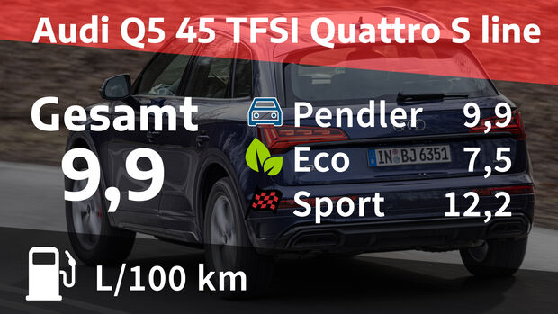 Audi Q5 45 TFSI Quattro S line Realverbrauch