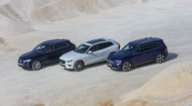 Audi Q5 45 TFSI Quattro Sport, Mercedes GLB 250 4matic Progressive, Volvo XC60 Bs AWD Inscription, Exterieur