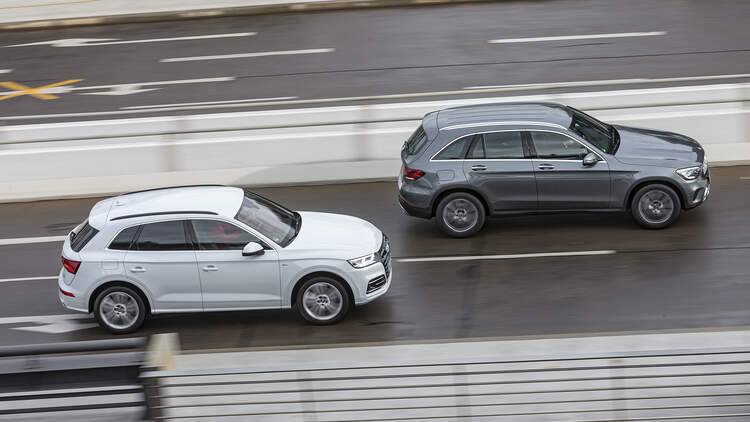Audi Q5 55 Tfsi E Und Mercedes Glc 300 E Im Test Auto Motor Und Sport