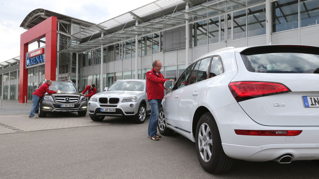 Audi Q5, BMW X3, Mercedes GLK, Gruppenbild