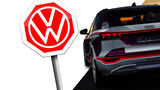 Audi Q6 E-Ton VW Stoppschild Collage