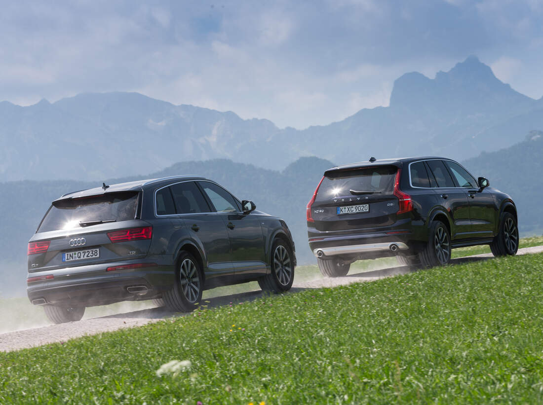 Audi Q7 Gegen Volvo XC90: SUV-Giganten Im Wettstreit - Auto Motor Und Sport