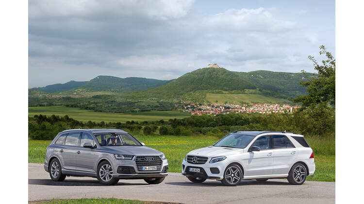 Audi Q7 Mercedes Gle Vergleich Auto Motor Und Sport