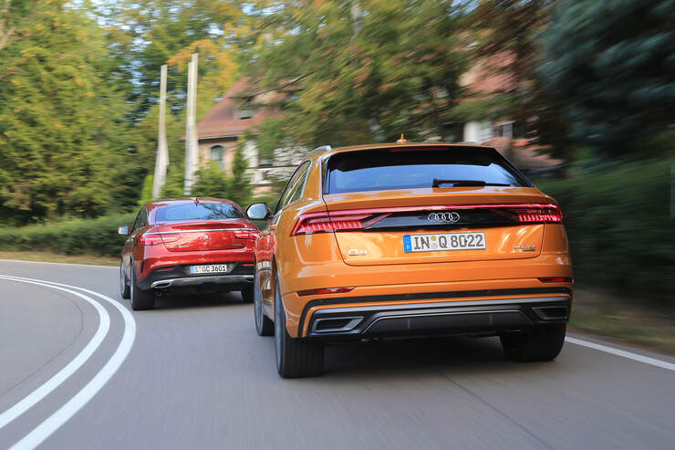 Audi Q8 50 Tdi Quattro Vs Mercedes Gle 350d Coup 233 4matic