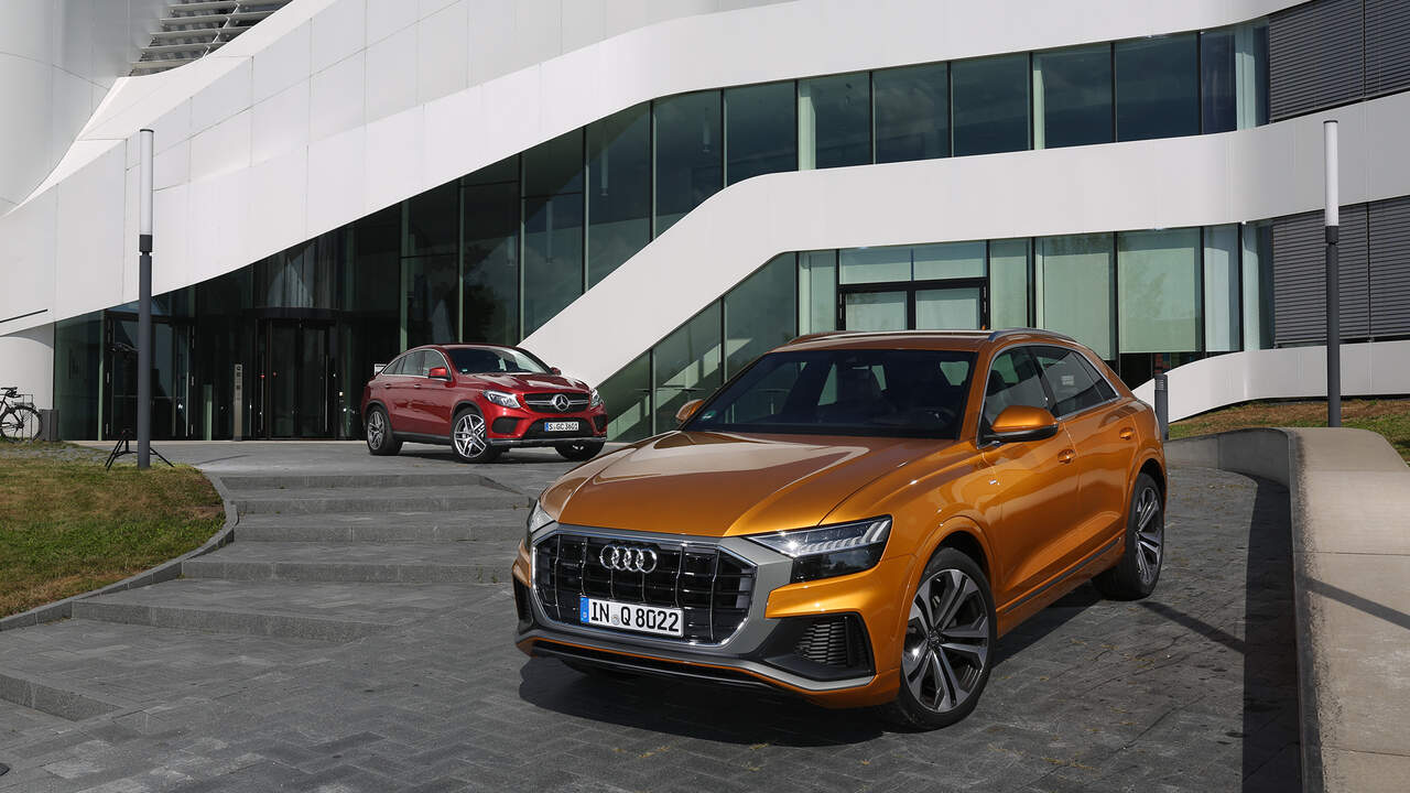 Audi Q8 50 Tdi Quattro Vs Mercedes Gle 350d Coupe 4matic Auto Motor Und Sport