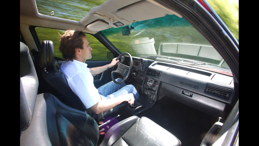 Audi Quattro, Cockpit, Fahrersicht