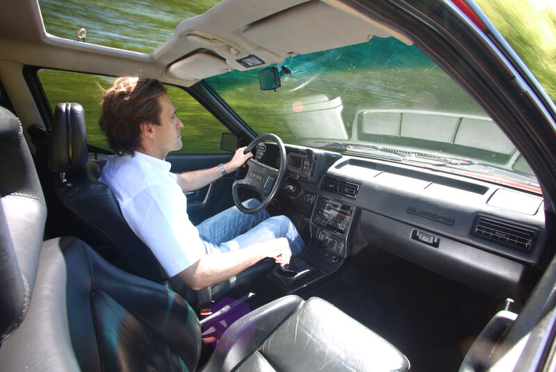 Audi Quattro, Cockpit, Fahrersicht