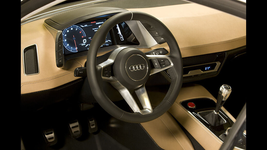 Audi Quattro Concept, Innenraum, Lenkrad