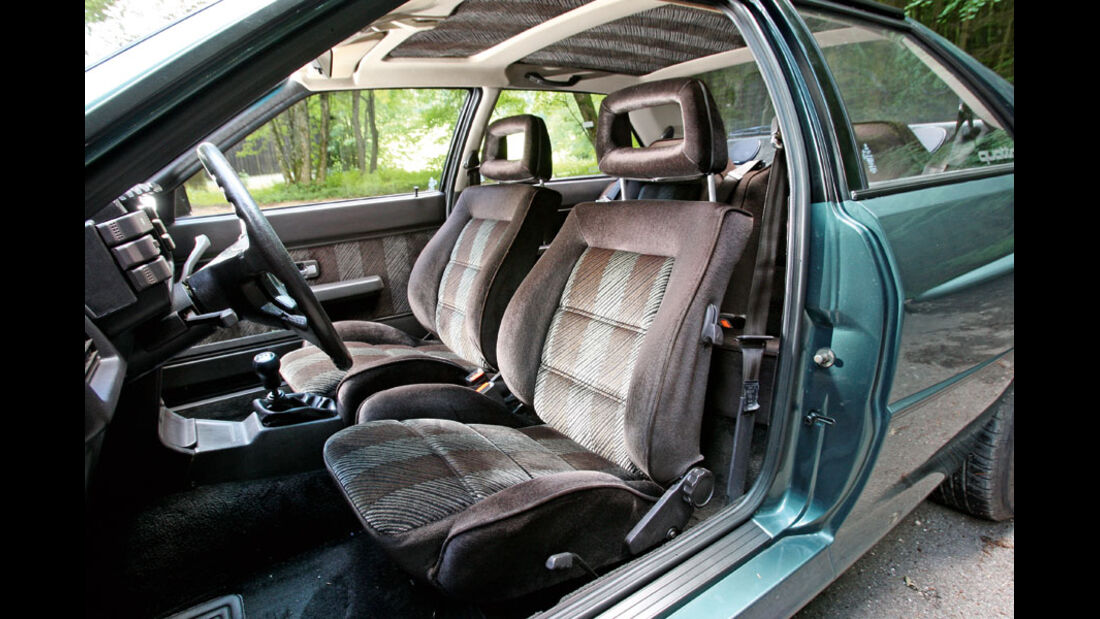 Audi Quattro, Innenraum, Sitze