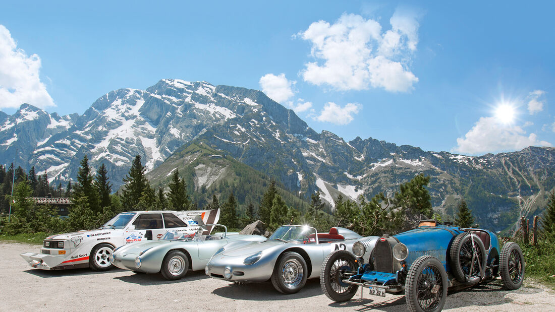 Audi Quattro Pikes Peak, BMW 700 RS, Porsche RS60, Bugatti T37