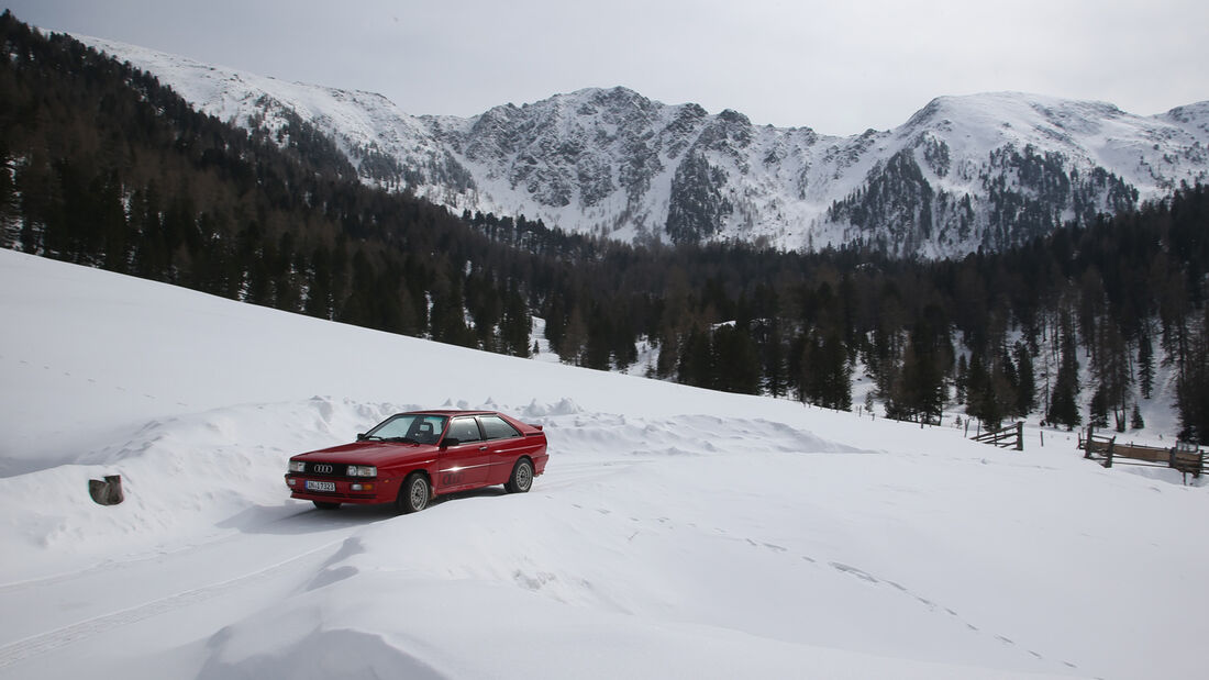 Audi Quattro, Seitenansicht