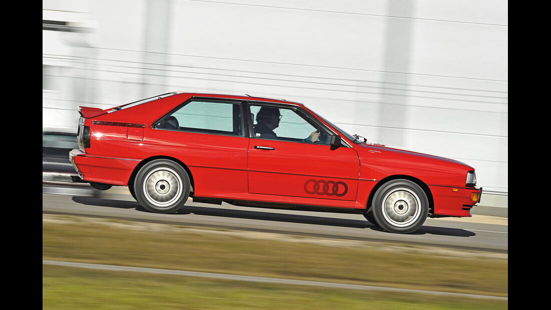Audi Quattro, Seitenansicht