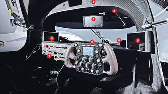 Audi R18 e-tron quattro, Cockpit