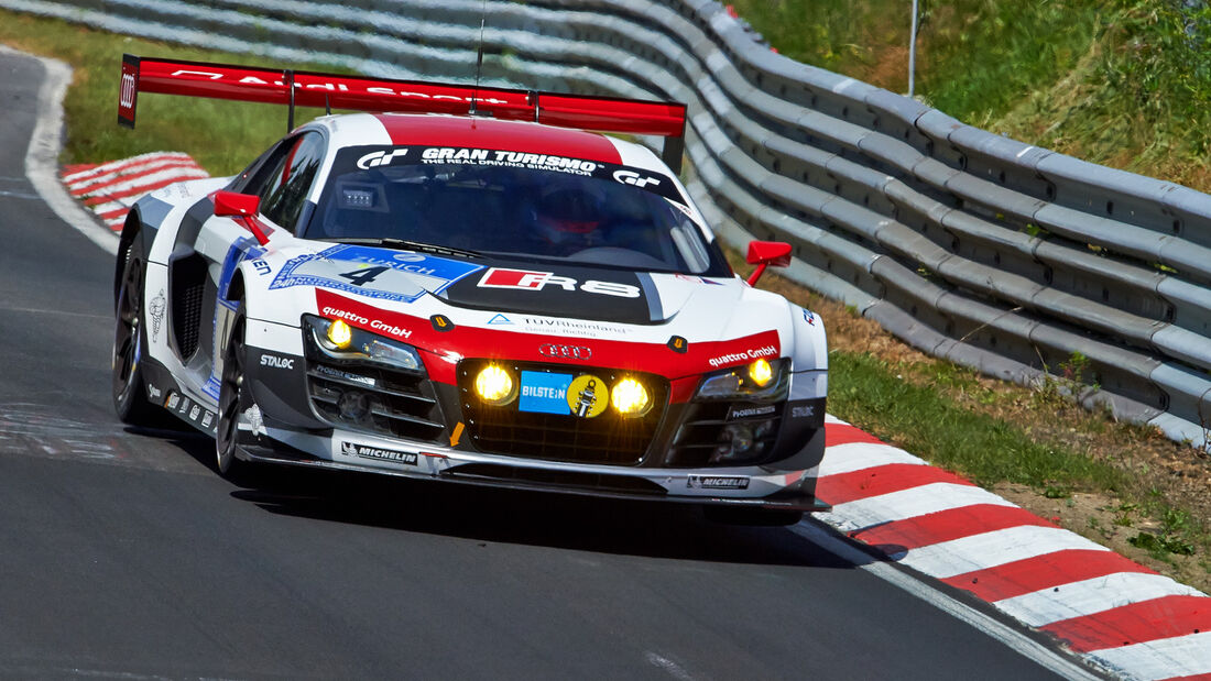 Audi R8 LMS Ultra - Phoenix Racing - Impressionen - 24h-Rennen Nürburgring 2014 - #4 - Qualifikation 1