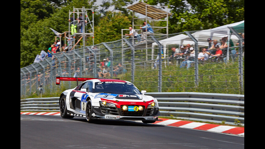Audi R8 LMS ultra - Phoenix Racing - Impressionen - 24h-Rennen Nürburgring 2014 - #3 - Qualifikation 1