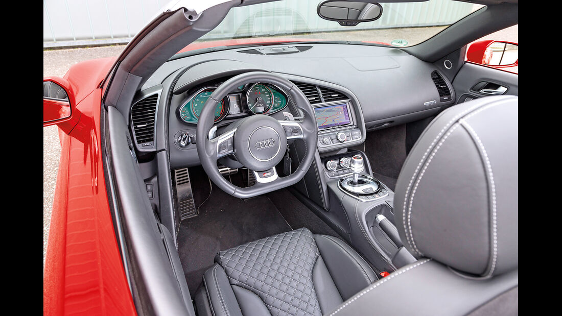 Audi R8 Spyder 5.2 FSI Quattro, Cockpit