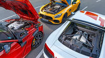 Audi R8 V10 RWS - Jaguar F-Type SVR - Mercedes-AMG GT S - sport auto 6/2018