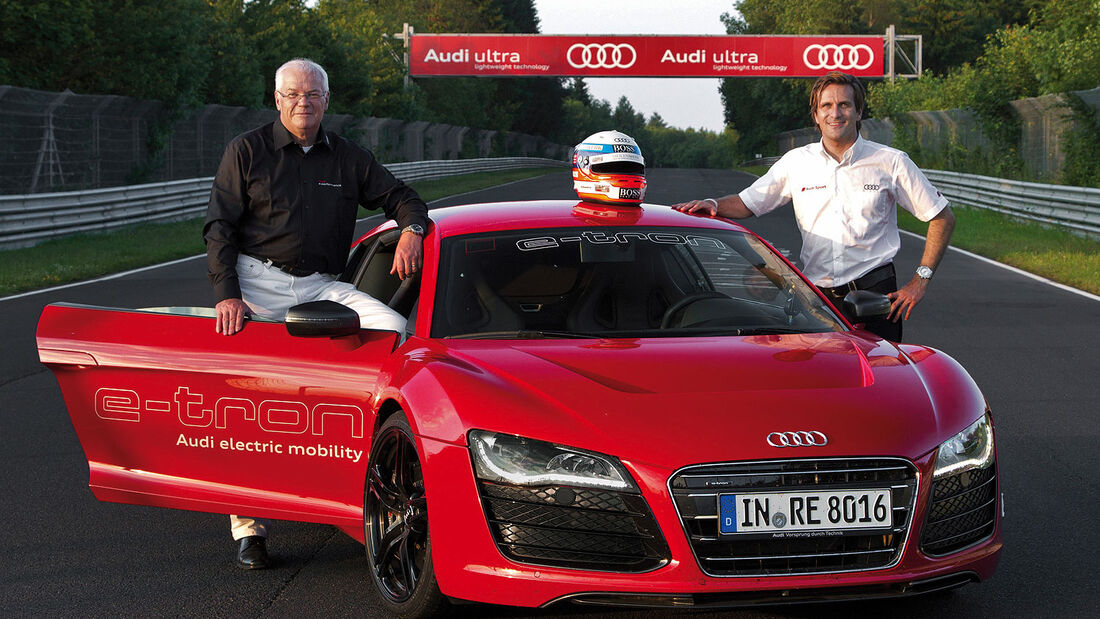 Audi R8 e-tron Rekordfahrt Nordschleife