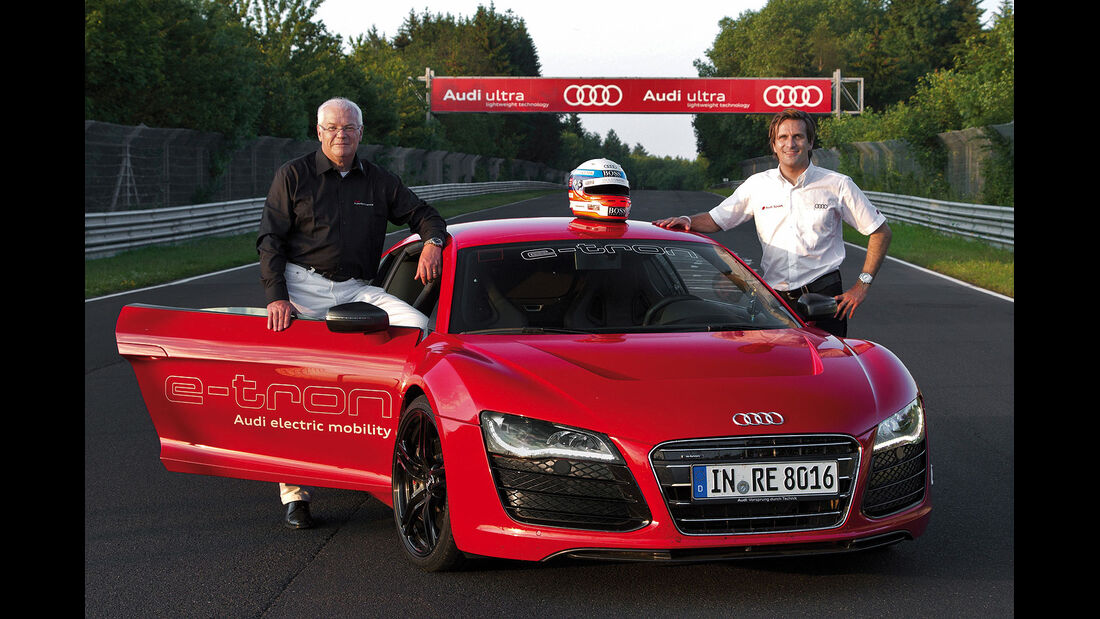 Audi R8 e-tron Rekordfahrt Nordschleife