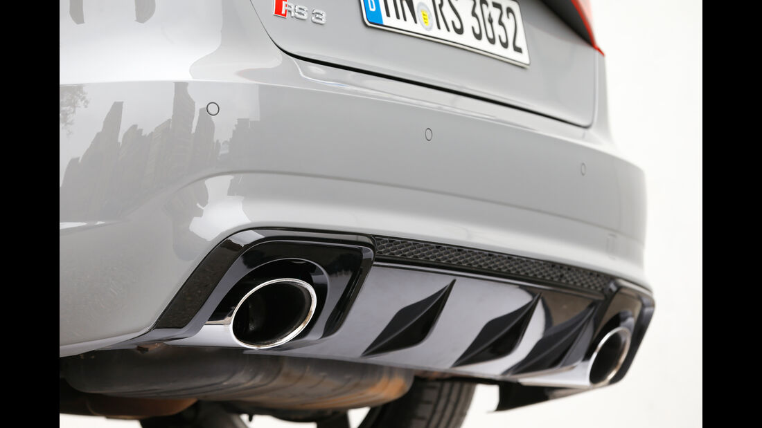 Audi RS 3 Sportback, Auspuff, Endrohre