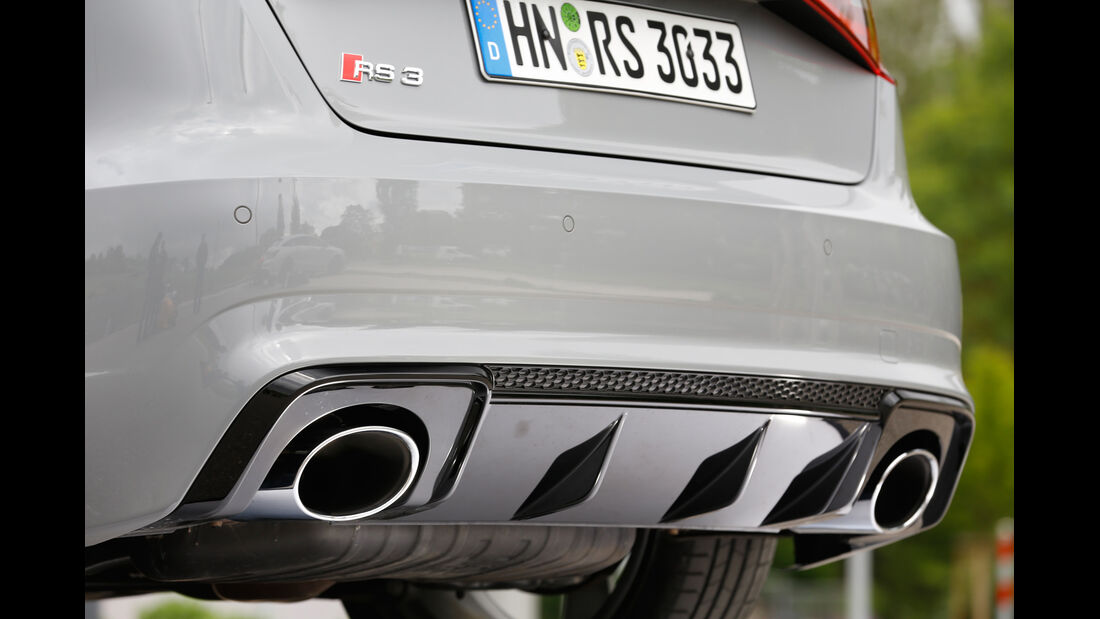 Audi RS 3 Sportback, Endrohre