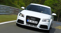 Audi RS 3 Sportback, Frontansicht, Kurvenfahrt