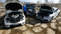 Audi RS 5, BMW M3, Mercedes C 63 AMG, Motoren