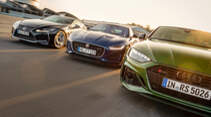 Audi RS 5, Jaguar F-Type, Lexus LC 500, Exterieur