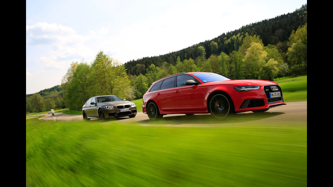 Audi RS 6 Avant Performance, BMW M5 Competition, Frontansicht