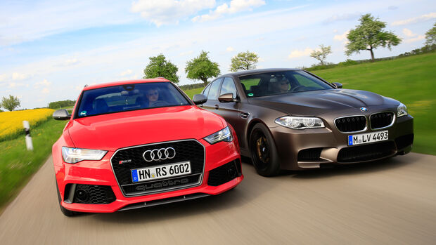 Audi RS 6 Avant Performance, BMW M5 Competition, Frontansicht