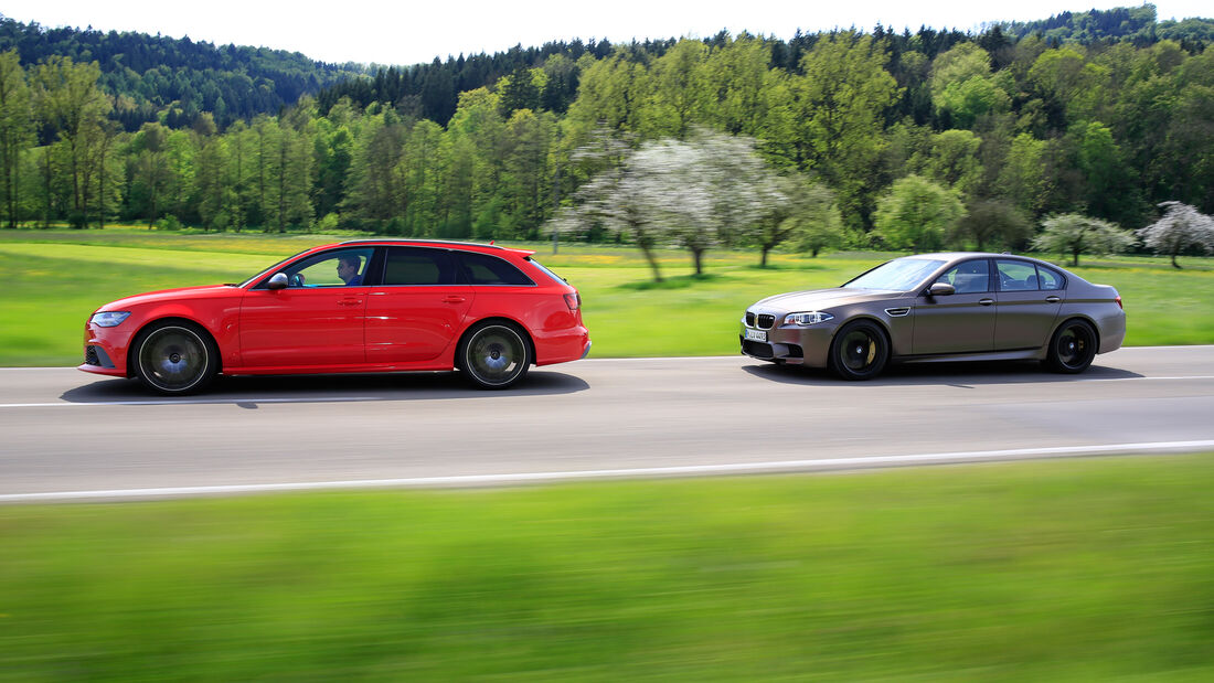 Audi RS 6 Avant Performance, BMW M5 Competition, Seitenansicht