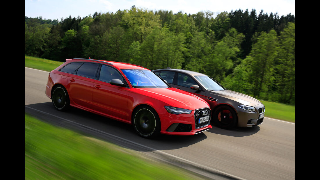 Audi RS 6 Avant Performance, BMW M5 Competition, Seitenansicht