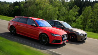 Audi RS 6 Avant Performance, BMW M5 Competition, Seitenansicht