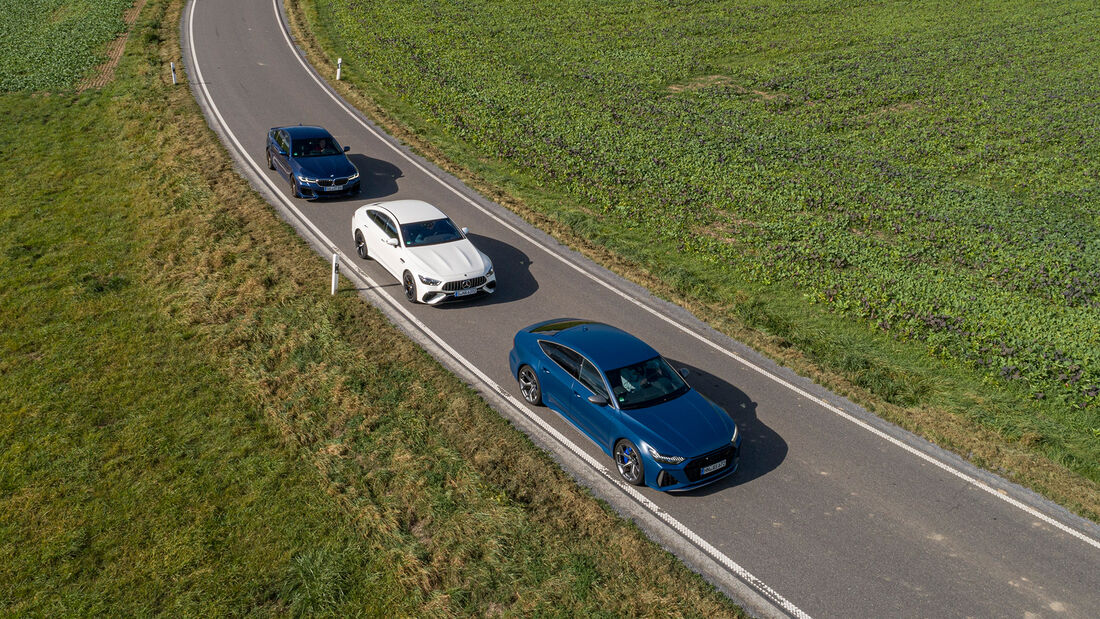 Audi RS 7, BMW Alpina B5 GT, Mercedes-AMG GT 63 S