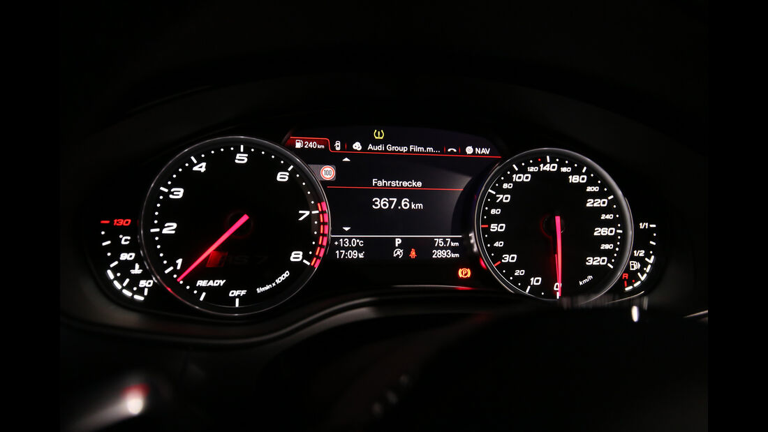Audi RS 7 Sportback Performance, Anzeigeinstrumente
