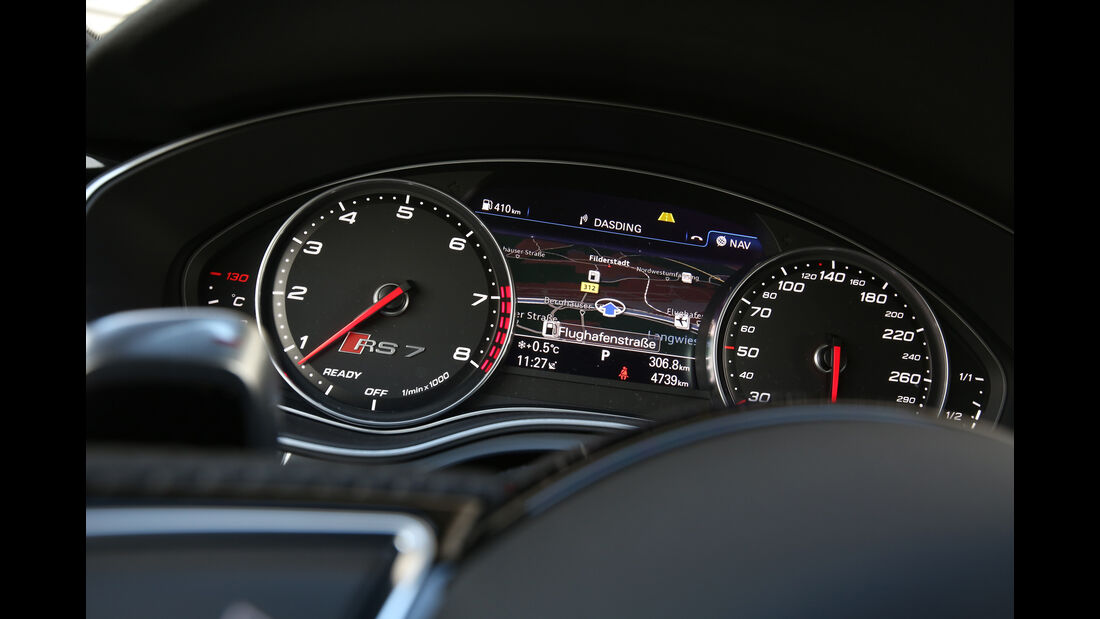 Audi RS 7  Sportback, Rundinstrumente