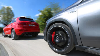 Audi RS Q3, Mercedes GLA 45 AMG, Ausfahrt