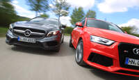 Audi RS Q3, Mercedes GLA 45 AMG, Frontansicht