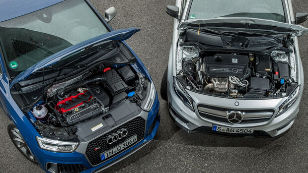 Audi RS Q3 Performance, Mercedes-AMG GLA 45 4Matic, Motor