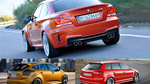 Audi RS3, Ford Focus ST, BMW 1er M Coupé