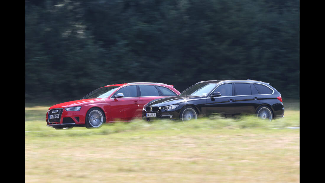 Audi RS4 Avant vs. Alpina B3 Touring im Test: Karacho-Kombis | AUTO ...