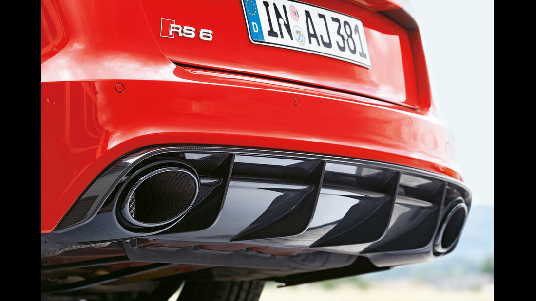 Audi RS6 Avant, Auspuff, Endrohr