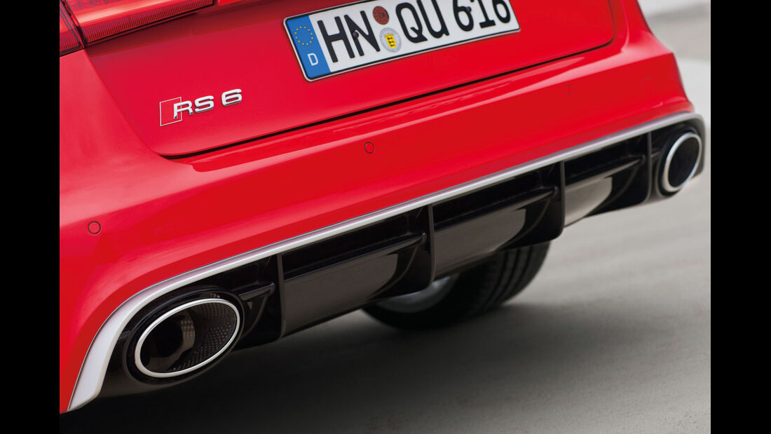 Audi RS6 Avant, Auspuff, Endrohre