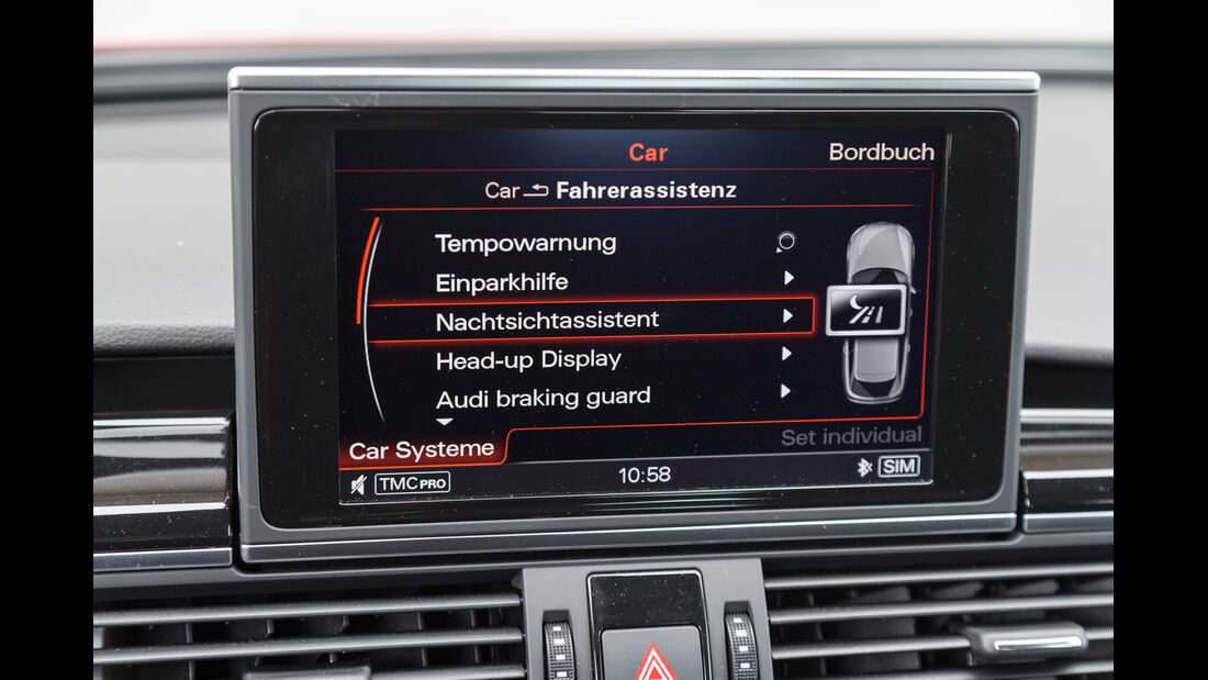 Audi RS6, Monitor, Bordcomputer